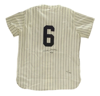 Mickey Mantle Signed "NO. 6" Jersey (Upper Deck Authenticated)
